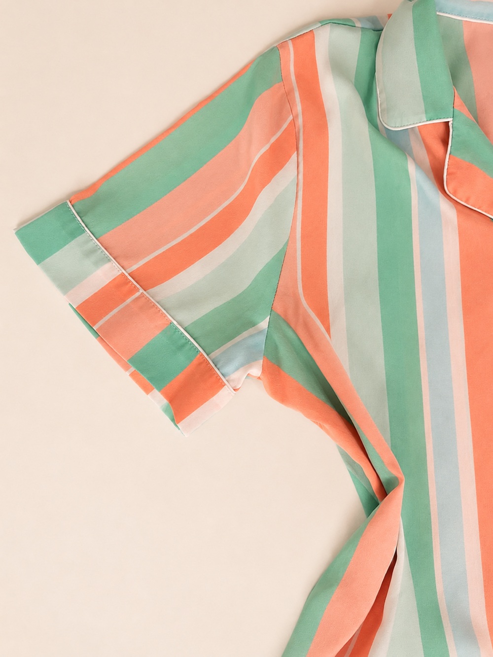 Tommy Bahama Pastel Striped Two-Piece Sleepwear Set - Picture 5 of 8